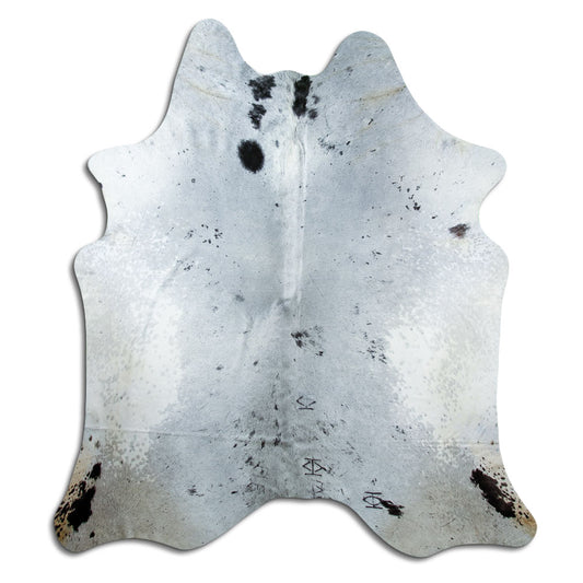 Peau de vache noire et blanche XXL