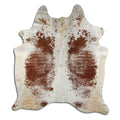 Peau de vache marron et blanche XXL
