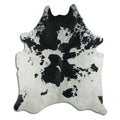 Peau de vache noire et blanche XXL