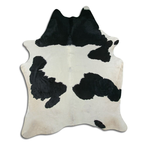 Peau de vache noire et blanche XXL