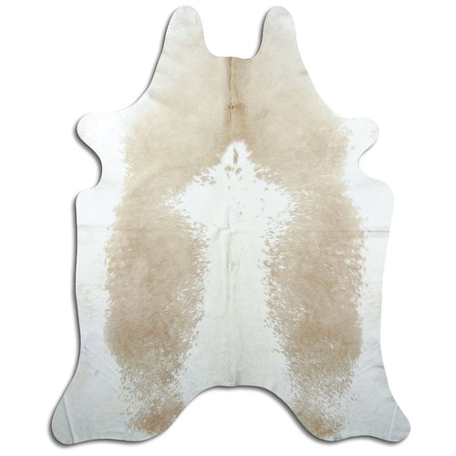 Peau de vache marron et blanche XXL