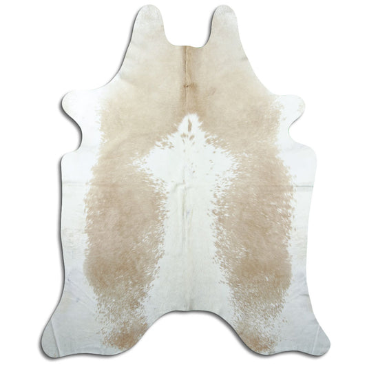 Peau de vache marron et blanche XXL