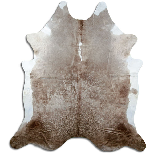 Peau de vache marron et blanche XXL