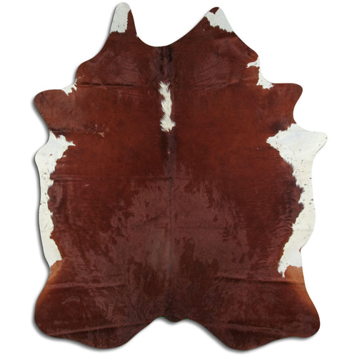 Peau de vache marron et blanche XXL