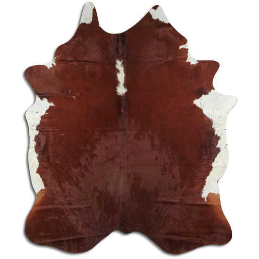 Peau de vache marron et blanche XXL