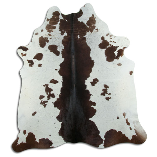 Peau de vache marron et blanche XXL