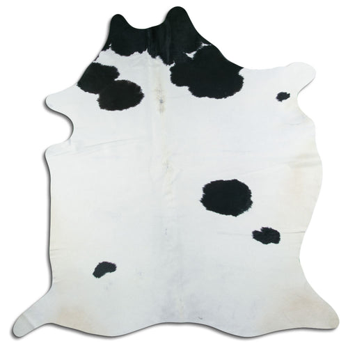 Peau de vache noire et blanche XXL
