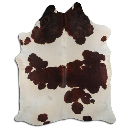 Peau de vache marron et blanche XXXL