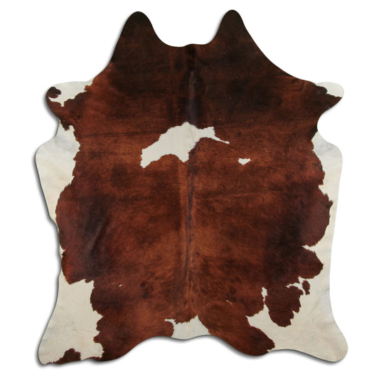 Peau de vache marron et blanche XXL