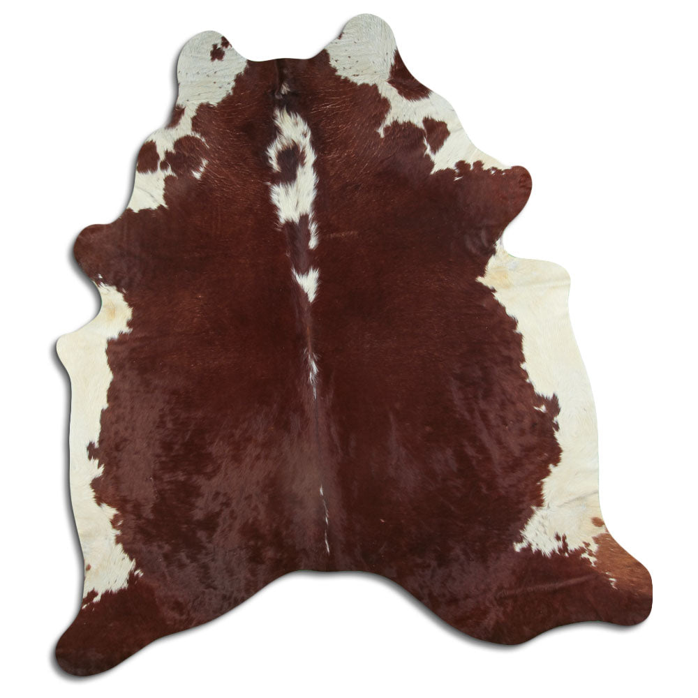 Peau de vache marron et blanche XXL