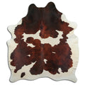 Peau de vache marron et blanche XXL
