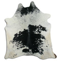 Peau de vache noire et blanche XXL