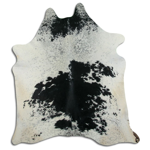 Peau de vache noire et blanche XXL
