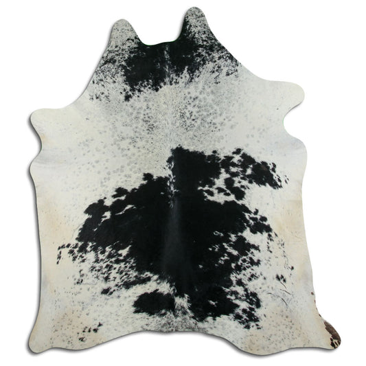 Peau de vache noire et blanche XXL