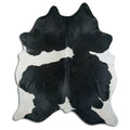 Peau de vache noire et blanche XXL