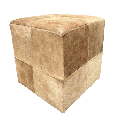 Pouf en peau de vache | plusieurs coloris disponibles