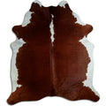 Peau de vache marron et blanche XXL