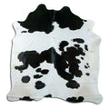 Peau de vache noire et blanche L