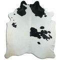 Peau de vache noire et blanche XXXL