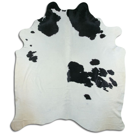 Peau de vache noire et blanche XXXL