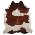 Peau de vache marron et blanche XXL