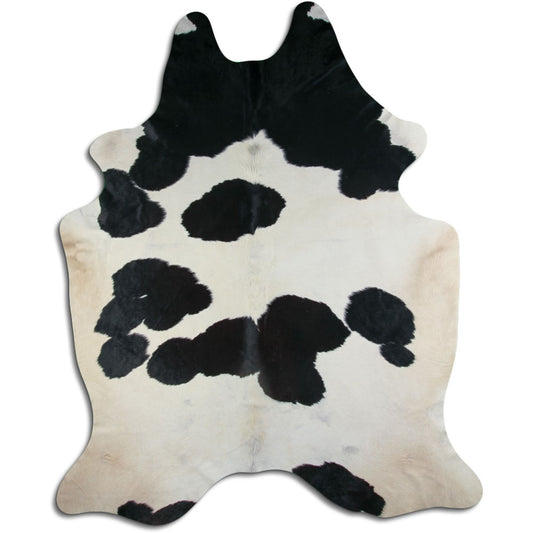 Peau de vache noire et blanche XXXL