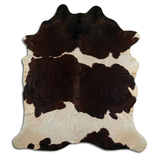 Peau de vache marron et blanche XXL