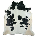 Peau de vache noire et blanche XXL