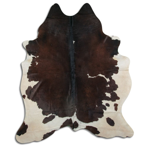 Peau de vache marron et blanche XXL