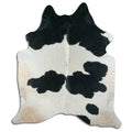 Peau de vache noire et blanche XXL
