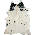 Peau de vache noire et blanche XXL