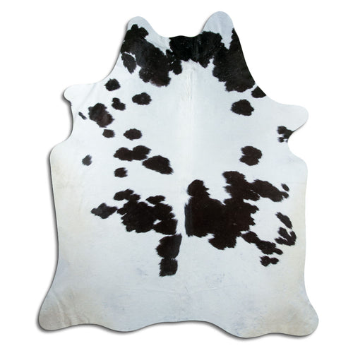 Peau de vache noire et blanche XXXL