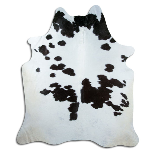 Peau de vache noire et blanche XXXL