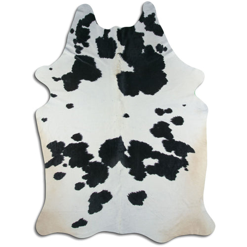 Peau de vache noire et blanche XXXL