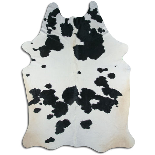 Peau de vache noire et blanche XXXL