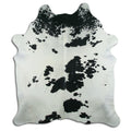 Peau de vache noire et blanche XXL