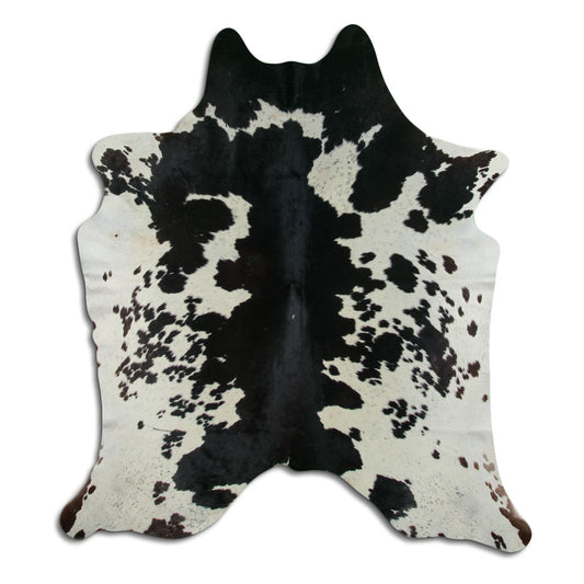 Peau de vache noire et blanche XXL