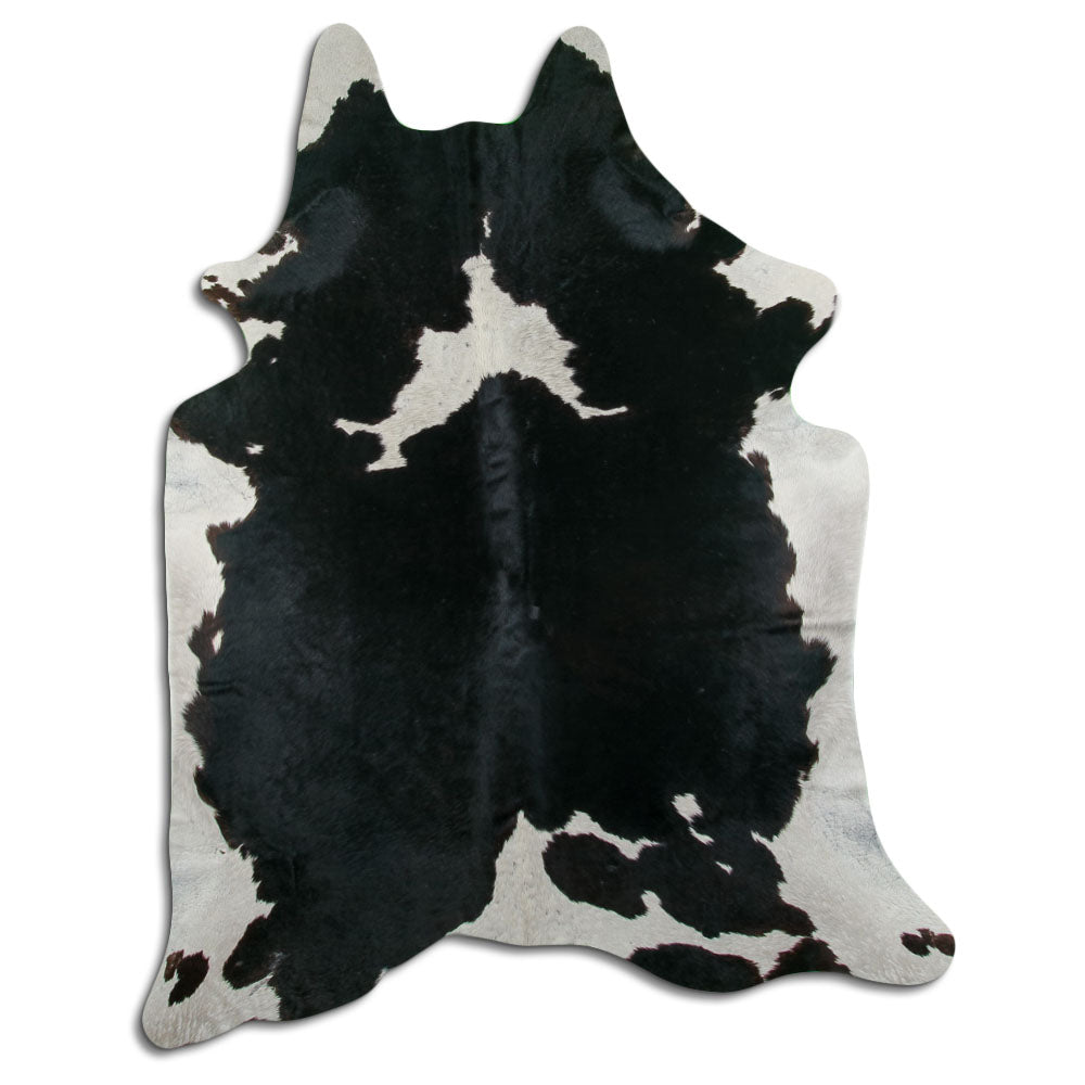 Peau de vache noire et blanche XXL