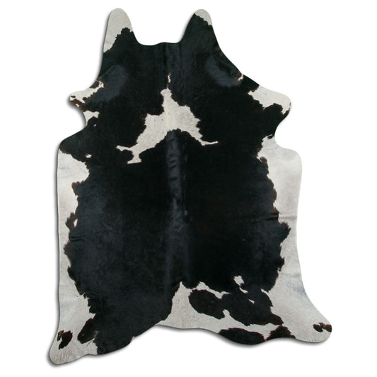 Peau de vache noire et blanche XXL