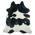 Peau de vache noire et blanche XXL