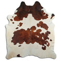 Peau de vache marron et blanche XXXL