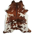 Peau de vache marron et blanche XXL