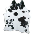 Peau de vache noire et blanche XXL