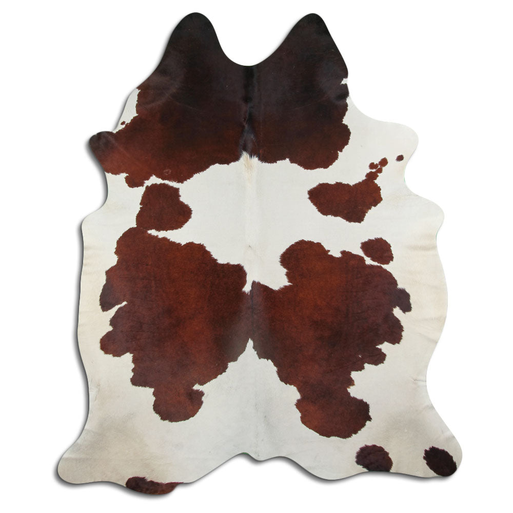 Peau de vache marron et blanche XXL