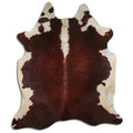 Peau de vache marron et blanche XXL