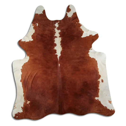 Peau de vache marron et blanche XXL