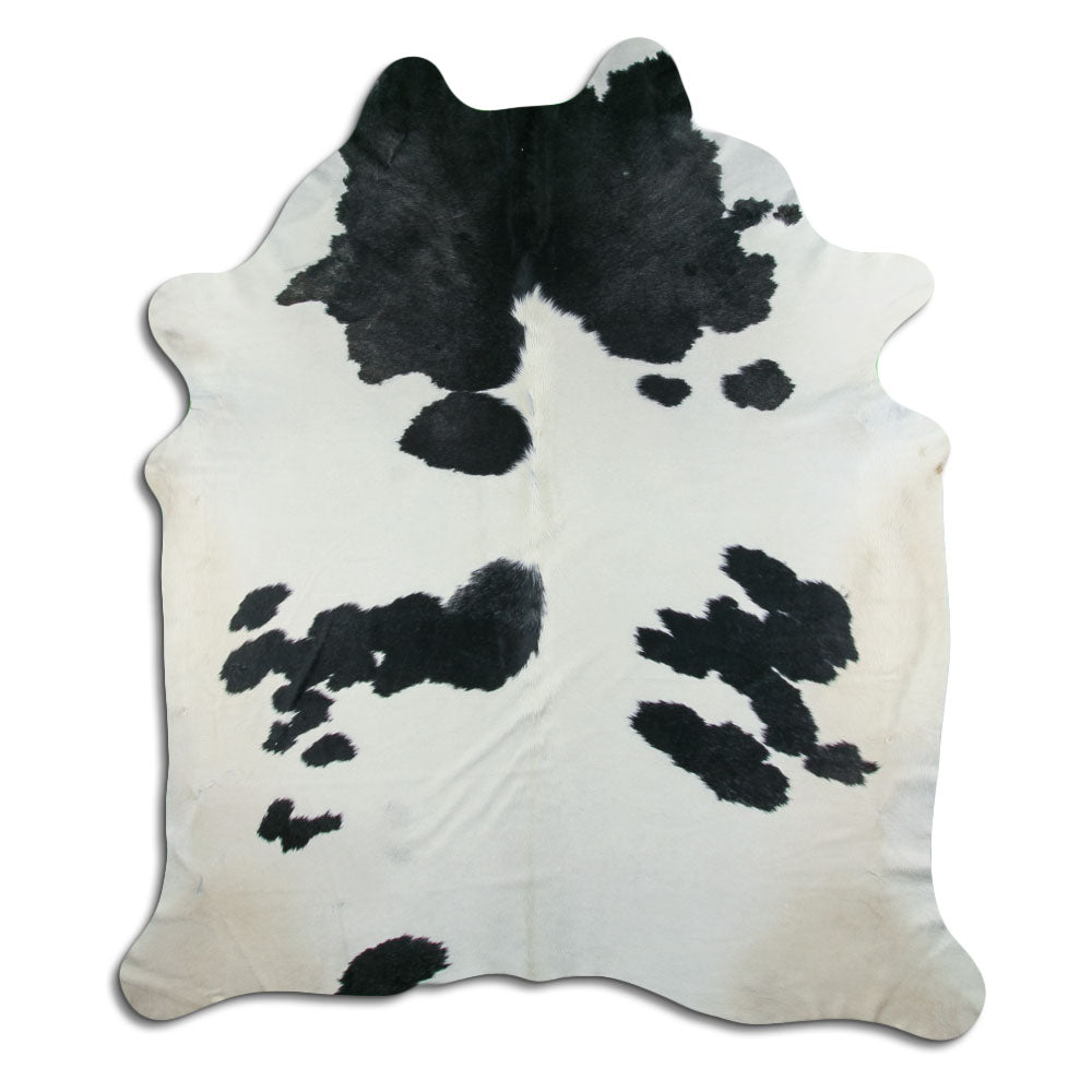 Peau de vache noire et blanche XXXL