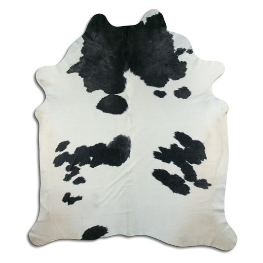 Peau de vache noire et blanche XXXL
