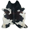 Peau de vache noire et blanche XXL