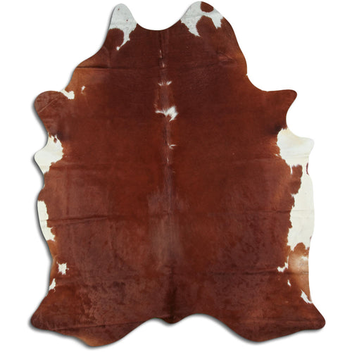 Peau de vache marron et blanche XXL